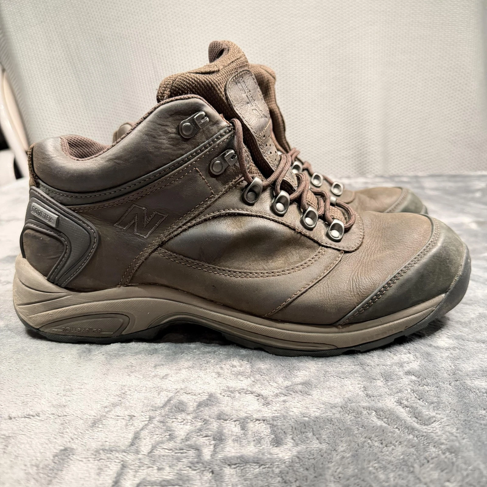 New Balance MW978GT Boots Mens Size 12 4E Brown Gore-Tex Waterproof Hiking Trail
