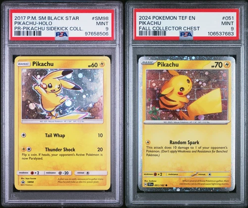 2017 Pokemon Pikachu Holo SM98 Black Star Promo MINT PSA 9 051/162 Chest Set