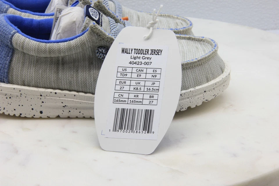 Hey чувак Уолли ребенка ясельного возраста Джерси светло-серый повседневные туфли ребенка ясельного возраста размер 9 - Изображение 4 из 4