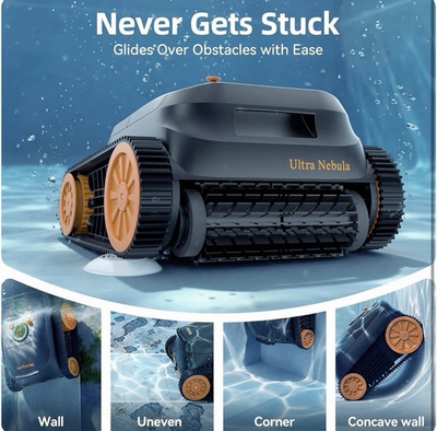 #ad Smart Cordless Robotic Pool Cleaner Wall Climbing 3H Runtime Salt Fresh Water $161.33