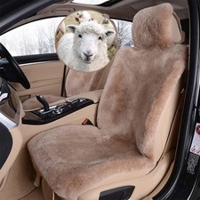 Real Genuine Sheepskin Seat Covers for Cars SUV Trucks Van RV Front Seats Sheeps