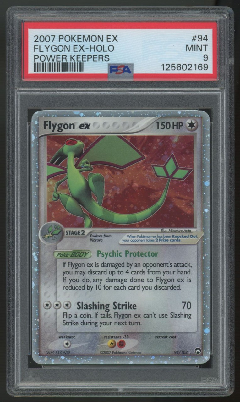 2007 Pokemon Flygon ex Power Keepers Holo #94 PSA 9
