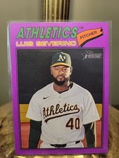 Luis Severino Athletics 2026 Topps Heritage Light Purple Parallel #206