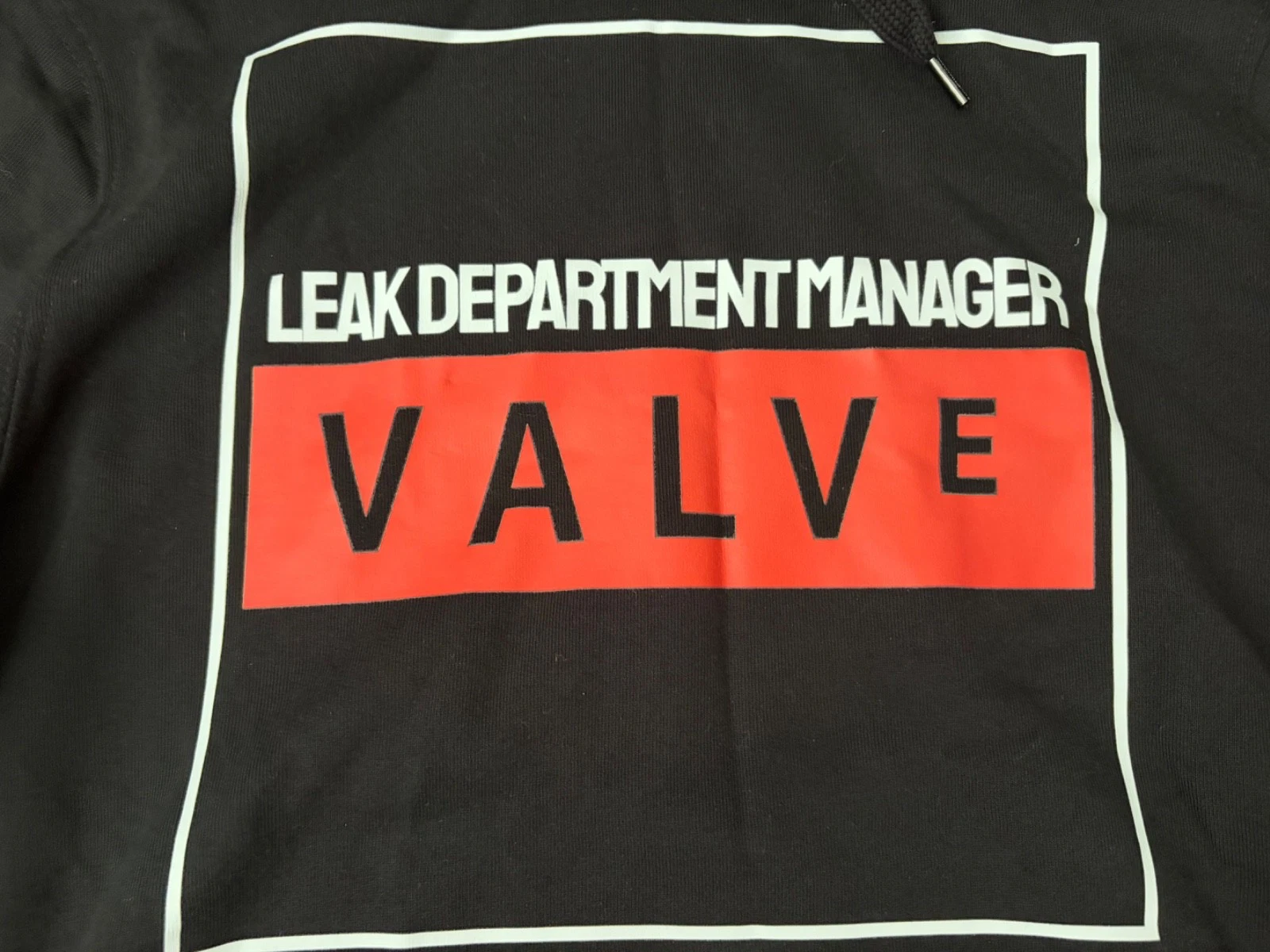 Valve Video Game Company Hoodie Sweater Employee of the Month Medium (stained) image 4