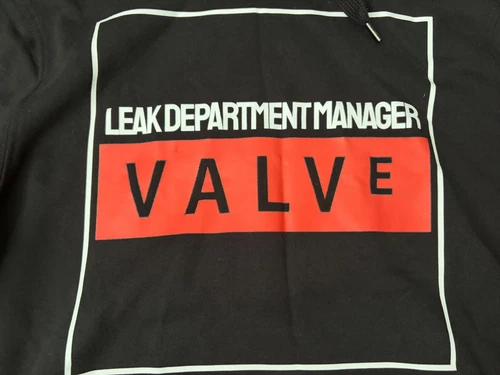 Valve Video Game Company Hoodie Sweater Employee of the Month Medium (stained) image 4