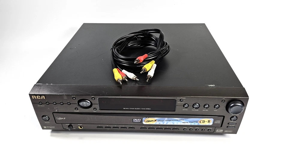 5-Disc DVD/CD Player, RCA RC5901P -MP3, DTS, Dolby Digital w/ AV Cables –Working - Image 2 of 4