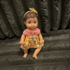 Vintage HTF Krissy 1993 Mattel Barbie Hispanic Baby Sister Doll Brown Hair