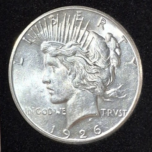1926 San Francisco Peace Silver Dollar.  Nice AU Coin. 90% Silver