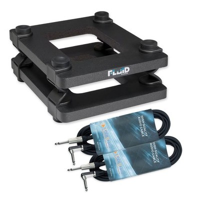 Fluid Audio Boxenstative DS5 1 Paar mit zwei keepdrum Kabel