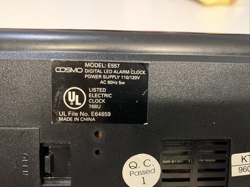Vintage Cosmo Time Model E-557 Digital LED Large Display Wecker getestet - Bild 21 von 21