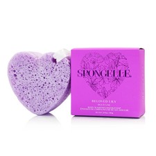 HEART SHAPED BODY WASH INFUSED BUFFER- BELOVED LILY 20 USES PURPLE