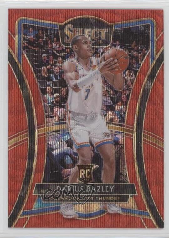 2019-20 Panini Select Premier Level Tmall Red Wave Prizm Darius Bazley #116 mb2