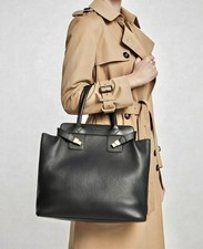 Lancel Sac + Pochette En Cuir Noir Grand Modèle Très Bon État 
