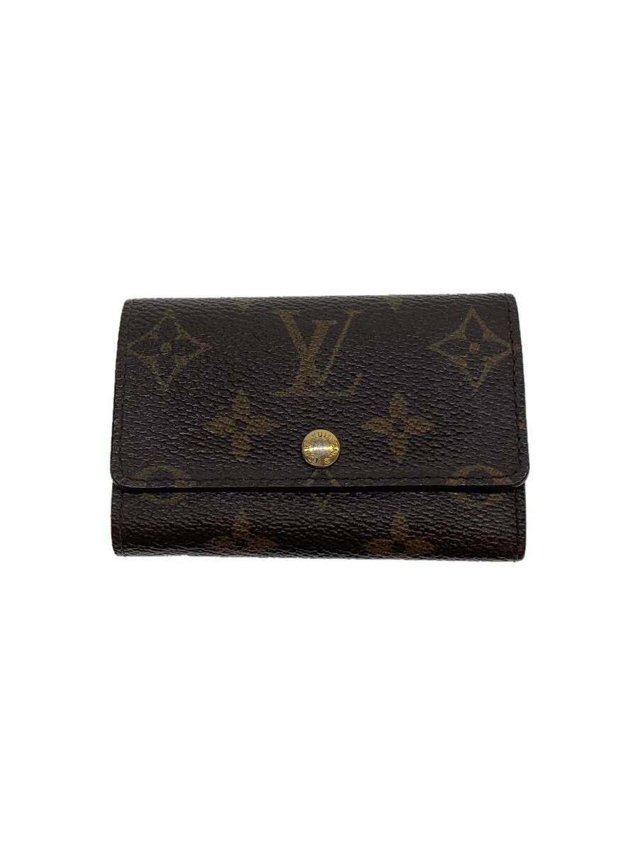 Louis Vuitton ブラウン レザー キーケース 美品✨ルイヴィトン 4連キーケース モノグラム レザー