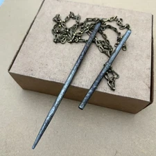 Vintage 1950's Metal Fish Fishing Stringer, No Collars, 52” Brass Good Shape