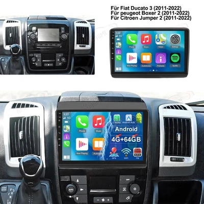 AMPRIME 4+64GB Autoradio Android15 Carplay Für Peugeot Boxer 2 Citroen Jumper2 GPS Navi