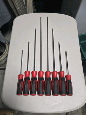 #ad Snap on long screwdriver set 8pcs $140.00