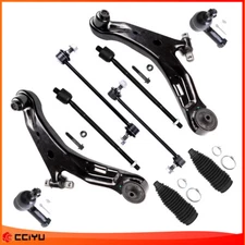 10pc For 2001-2006 Hyundai Santa Fe Front Lower Control Arm Sway Bar Tie Rod End