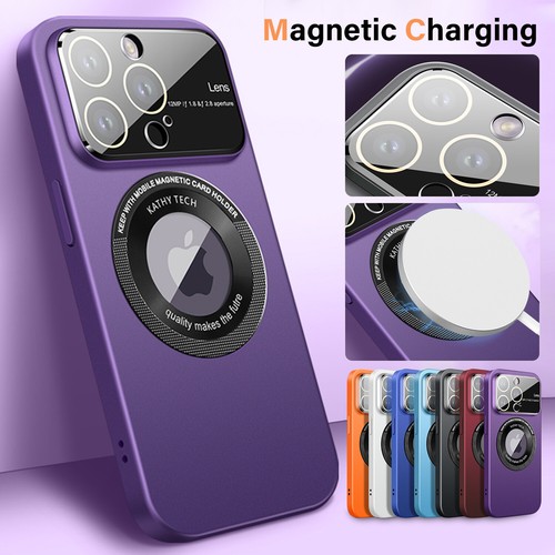Para iPhone 15 Pro Max 14 13 12 cámara lente Protect MagSafe estuche magnético esmerilado - Imagen 22 de 45