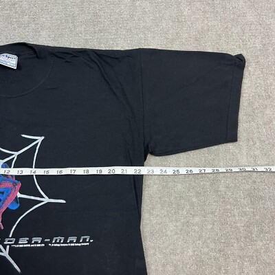 Vintage Y2K 2002 Spiderman Movie Promo T Shirt Mens XL Kelloggs