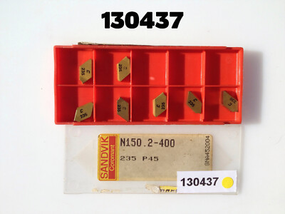 N150.2- 400 Grade 235 New Partial Package of 7 Sandvik Tungsten Carbide Inserts