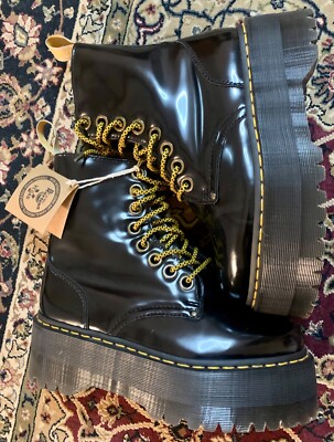 Doc Dr. Martens new with tags no box Vegan Jadon Max black w9 m8 Sold Out