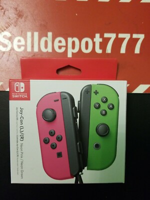 Nintendo Switch Joy-Con Controller Pair - Neon Pink/Neon Green (Ready to Ship)