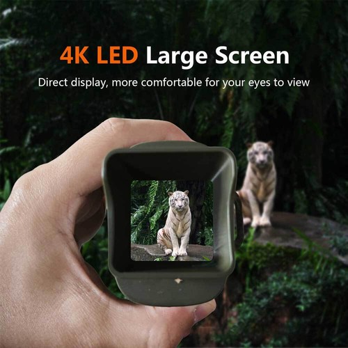 4K HD IR Night Vision Monocular Goggle Hunting 5X Digital Zoom Day/Night Camera - Picture 7 of 21