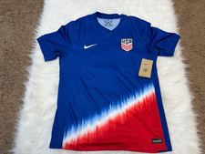 Nike USMNT USA 2024 Away Tie Dye Size Large Soccer Jersey FJ4277-417