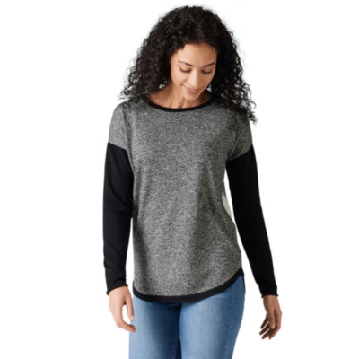 Smartwool shadow pine color block sweater women s size M