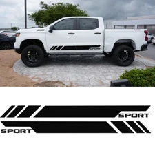 Side Door Car Sticker Body Decal Sport 2x Graphics Kit For Chevy Silverado 1500