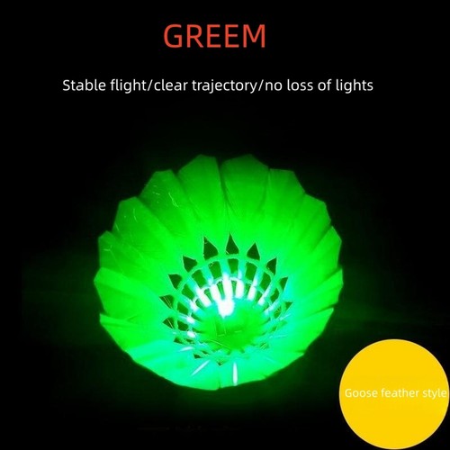 LED Badminton Shuttlecocks 4 Pack Sport Lighting Birdies Glow In Dark Balls n - Picture 18 of 21