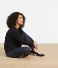 Everlane The Back-Slit Work Pant High Rise in NAVY BLUE Women's Size 2 — photo 4