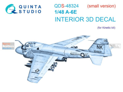 QTSQDS48324 1:48 Quinta Studio Interior 3D Decal - A-6E Intruder (KIN kit)
