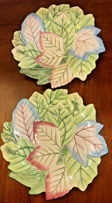 2 FITZ & FLOYD Accent Canape Plate Le Lapin