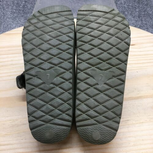Mia Sandals Womens 7 Slip On Slides Olive Casual Open Toe Buckle Strap Faux Fur - Picture 11 of 17