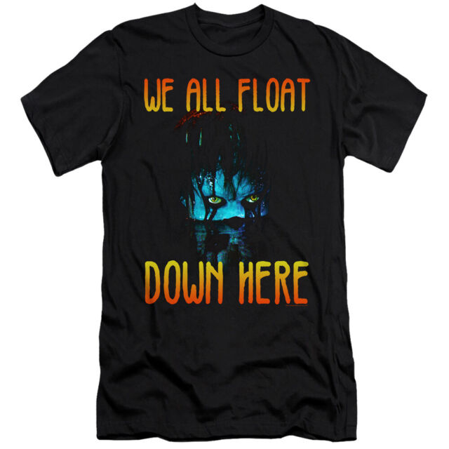IT Slim FIT T-Shirt We All Float Down Here Black Tee | eBay