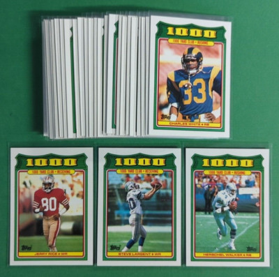 1988 Topps Football 1000 Yard Club *28 Card Complete Set*