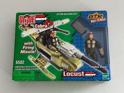 GI Joe vs Cobra BTR Built to Rule! 6502 Locust w/ Hollow Point Figure 2003 New