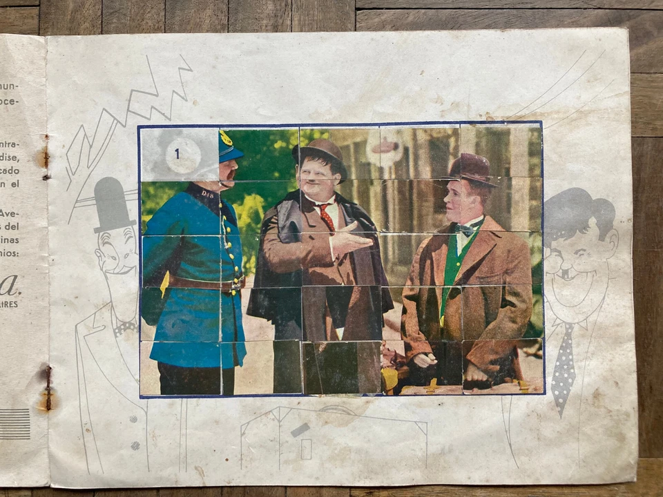 "Laurel & Hardy", Chocolatines Águila, álbum figuras (Uruguay, 1936) - Raro Foto 4 de 4