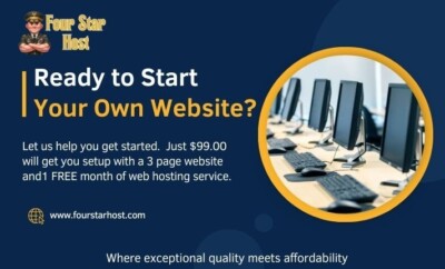 3 PAGE PROFESSIONAL WEBSITE DESIGN  FOR PERSONAL / BUSINESS WITH 1 MO WEBHOSTING