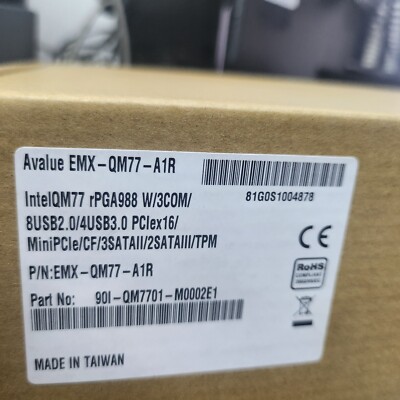 AVALUE EMX-QM77-A1R Industrial / Medical Computer Motherboard - NEW in Box!!!
