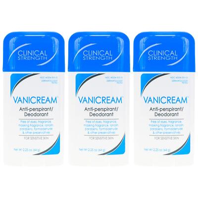 Vanicream Antiperspirant Deodorant 0.96oz Pack of 7 Unscented Sensitive Skin