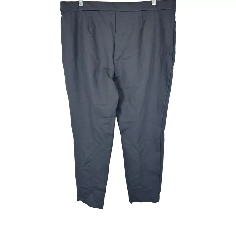 Pantalones para mujer Susan Graver altos inteligentes tejidos ajustados grises elegantes talla ST Foto 2 de 2