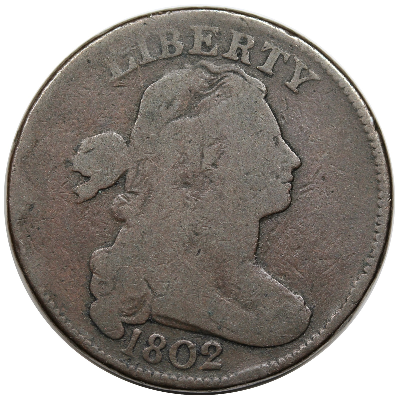 1802-Draped-Bust-Large-Cent-For-Grading