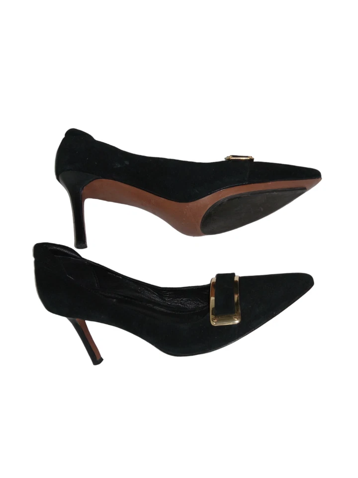 Rachel Zoe Vero Cuoio Womens Pumps Shoes Black Suede Pointed Toe Stiletto 9.5 - Image 4 of 4