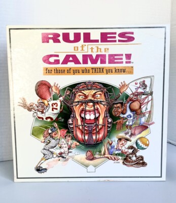 Rules of the Game! For Those Who THINK They Know All Sports Trivia Board Game
