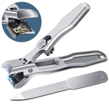 2024 Upgrade Nail Clippers for Men Thick Nails-DRMODE Large Wide Jaw Opening