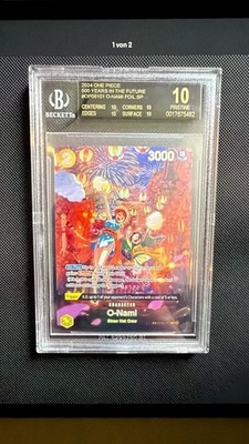 Bandai One Piece OP06 500 Years in the Future O-Nami OP06-101 Foil BGS 10 BL