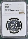 1960 PROOF FRANKLIN HALF DOLLAR 50C NGC PF 67